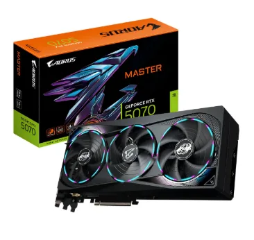 Placa De Video Gigabyte Geforce Rtx 5070 Aorus Master 12g