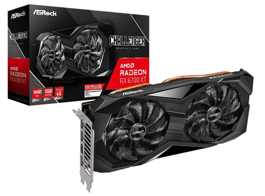 Tarjeta Gráfica Asrock Radeon Rx 6700 Xt 12 Gb Gddr6 Oc