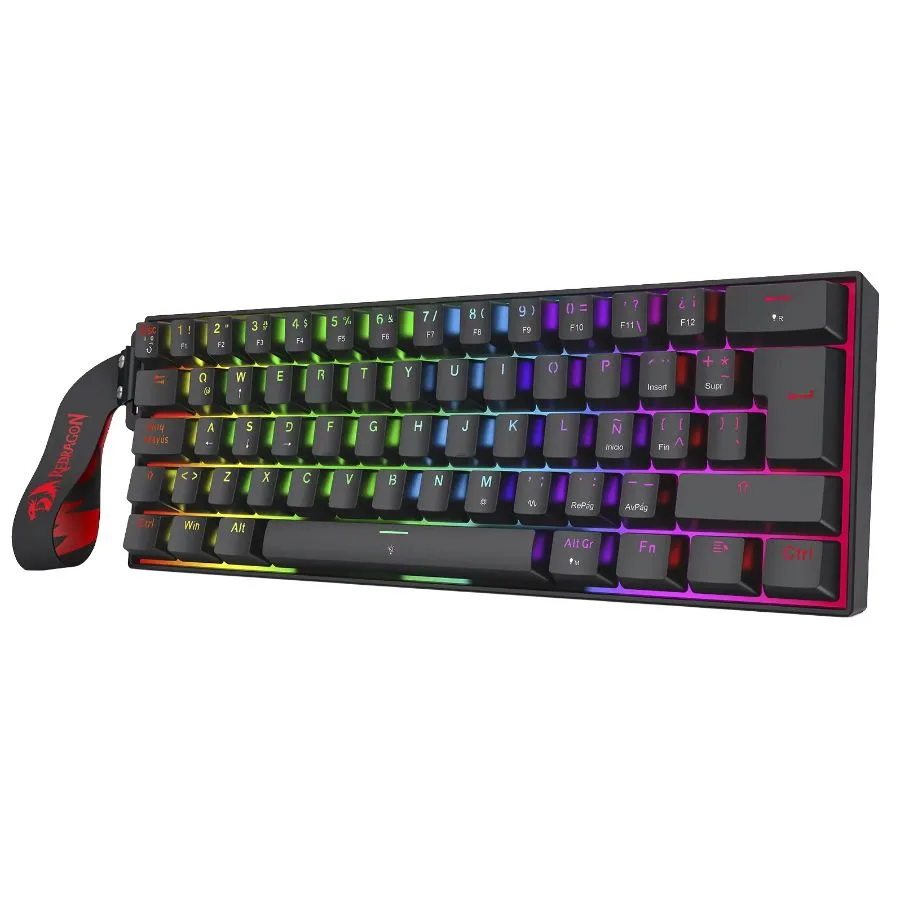 TECLADO REDRAGON FIZZ MAGNETICO K617RGB-MP BLACK SP