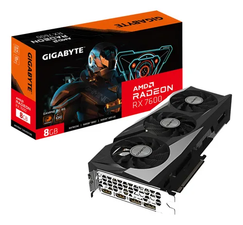 Placa de video Vga Gigabyte Rx 7600 Oc 8Gb Gaming Gddr6 Radeon ( NUEVA)
