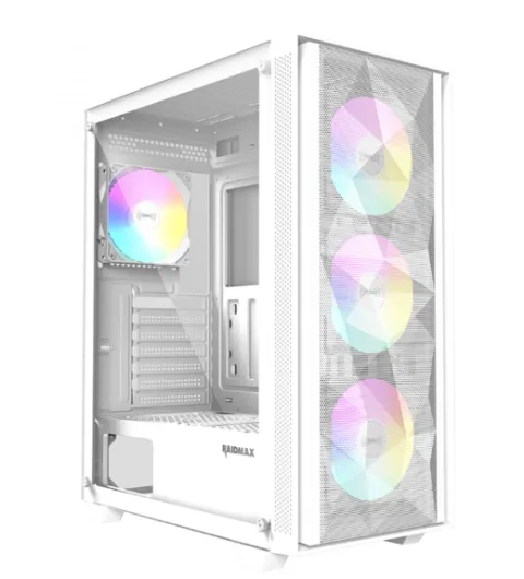 GABINETE GAMER RAIDMAX VECTOR V217 WHITE ARGB TG
