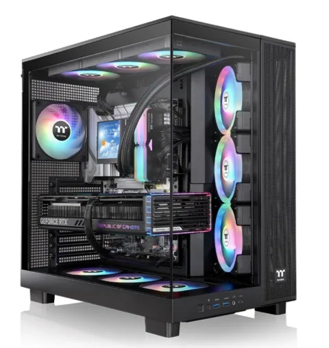 PC RYZEN 5 8400F + RTX 3070 TI 8GB + MOTHER AM5 B850M + 16GB RAM DDR5 5600MHZ + WATERCOOLER COLERMASTER 360 ARGB+ DISCO M.2 1TB + Gabinete TT View 380 XL 4 COLLER ARGB